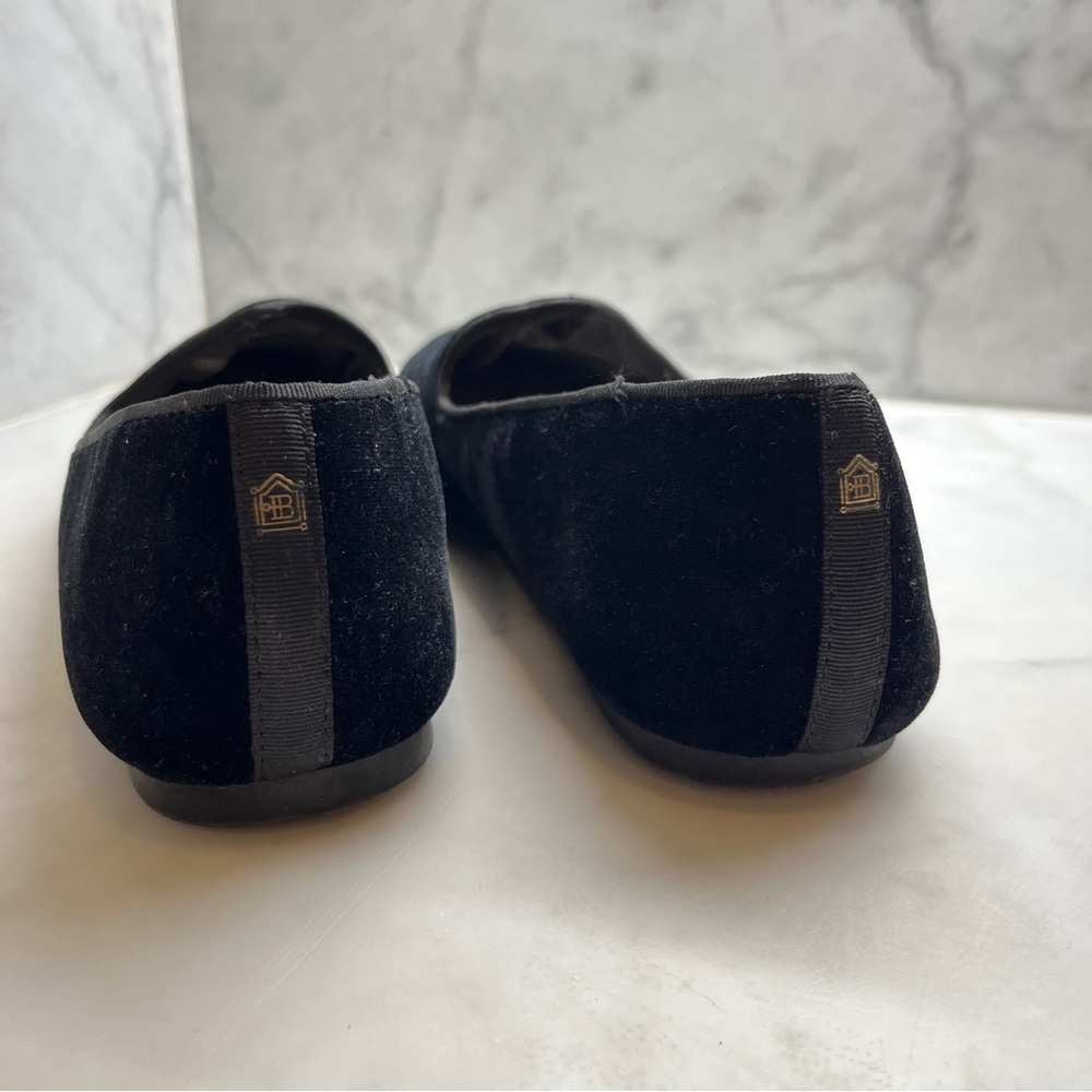 Birdies the Heron Classic Black Women's Velvet Flats size 8 - Picture 4 of 7